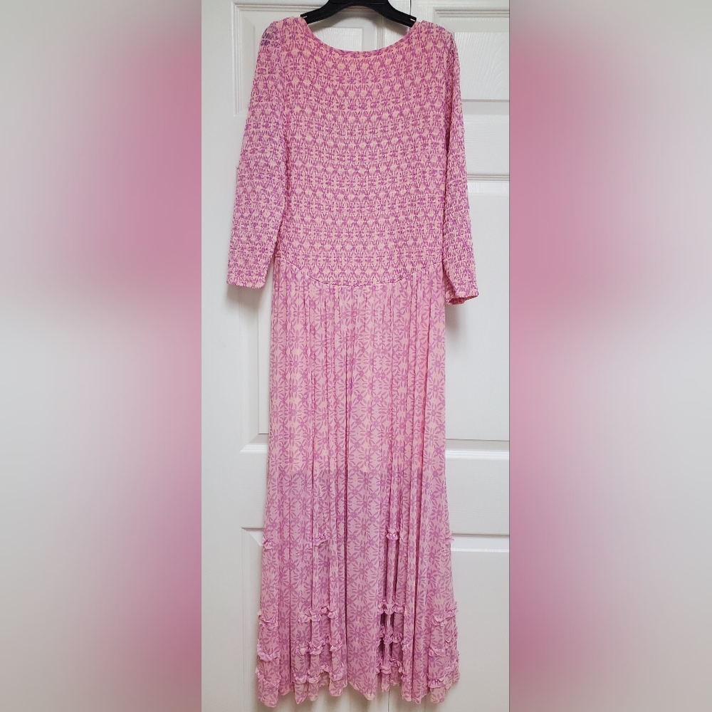 Free People It's Fate Midi Dress/Lilac Combo - Picture 4 of 13